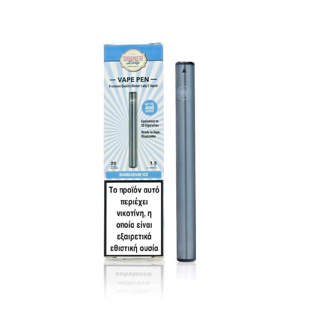 Dinner Lady Bubblegum Ice Disposable Vape Pen 20mg 15ml 